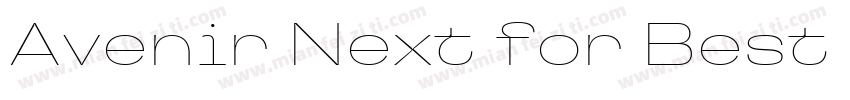 Avenir Next for Best Buy Thin字体转换
